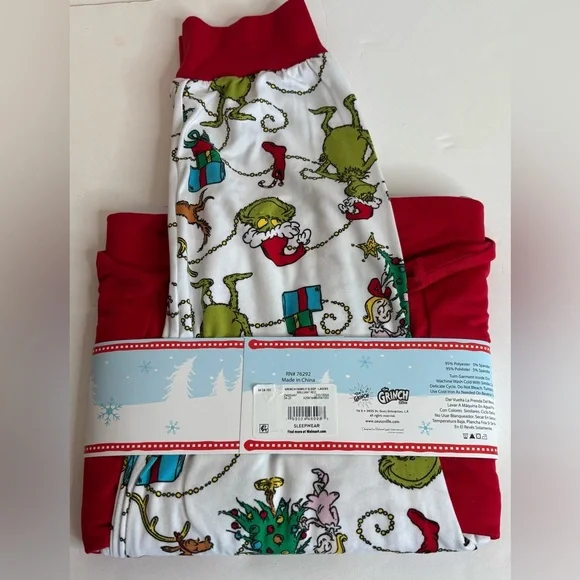 DR. SUESS GRINCH HOLIDAY PAJAMAS SET - Picture 6 of 6